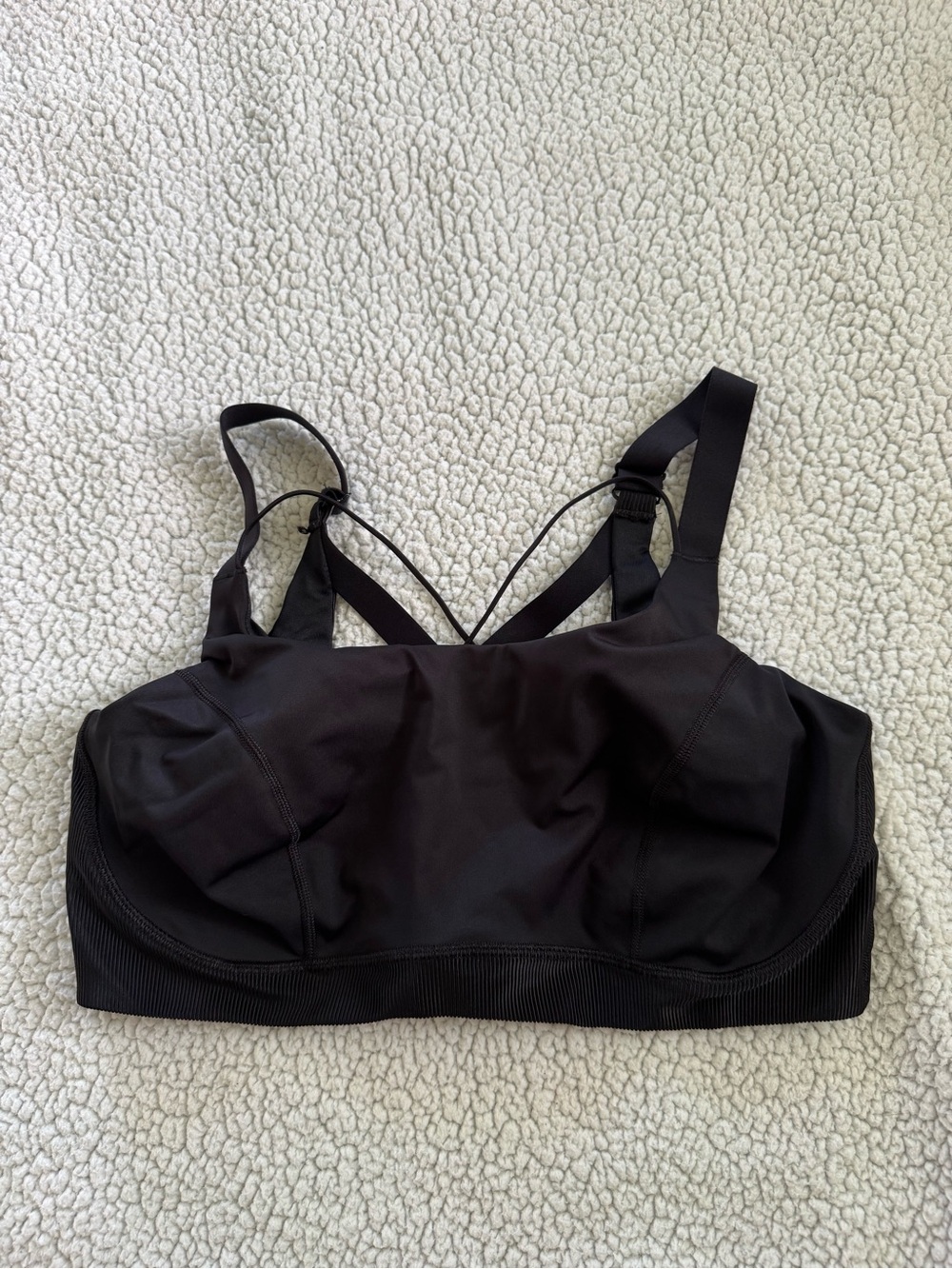 Savage X Fenty Black Strappy Sports Bra